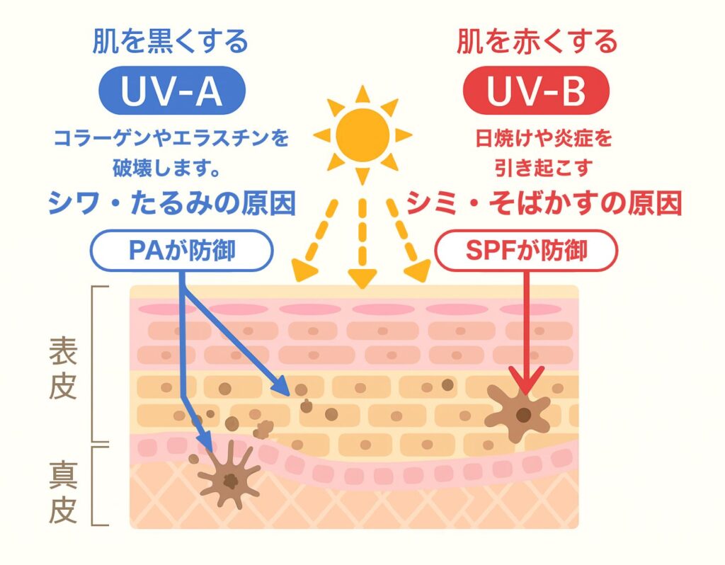 光老化の主な原因