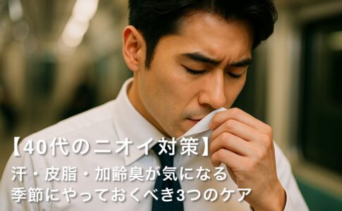 【40代のニオイ対策】汗・皮脂・加齢臭が気になる季節にやっておくべき3つのケア