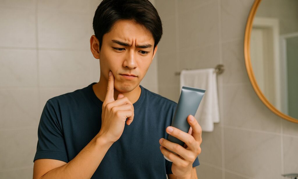 洗浄力の強い洗顔料を使うも、40代のお肌にはよくないです。