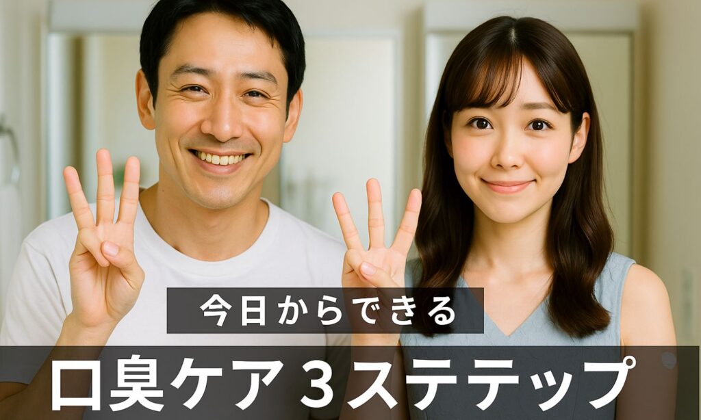 今日からできる口臭ケア3ステップ
