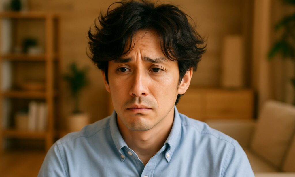 AGA、もう遅いのでは、悩む男性