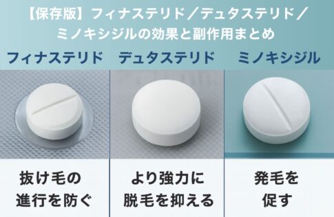 【保存版】フィナステリド／デュタステリド／ミノキシジルの効果と副作用まとめ