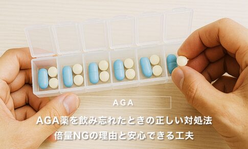 AGA薬を飲み忘れたときの正しい対処法｜倍量NGの理由と安心できる工夫