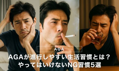 AGAが進行しやすい生活習慣とは？やってはいけないNG習慣5選