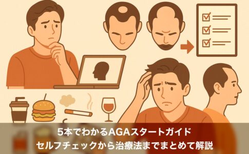 5本でわかるAGAスタートガイド｜セルフチェックから治療法までまとめて解説