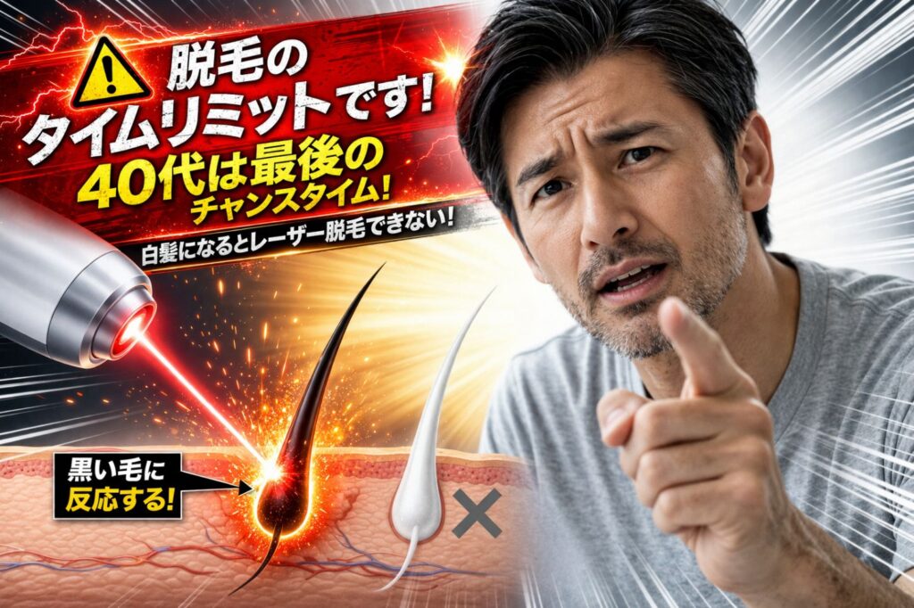 40代は脱毛の最後のタイミング！