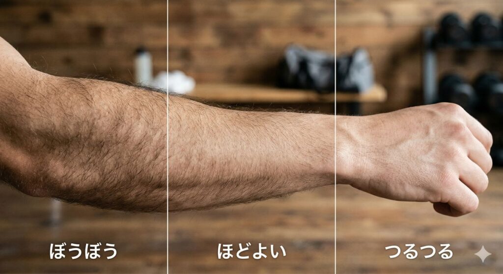 清潔感は「毛の量」で決まる