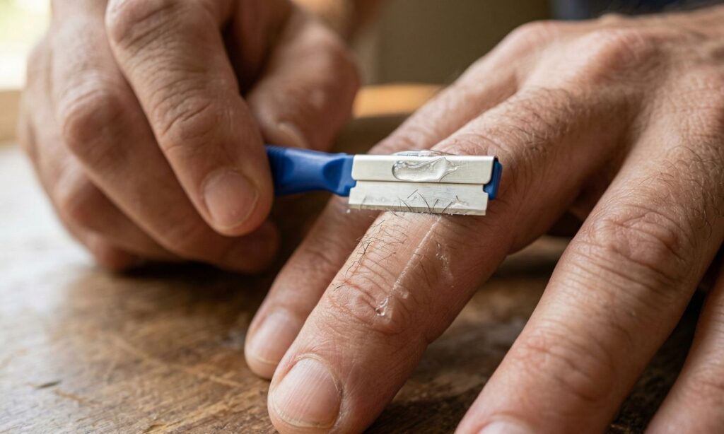 カミソリで剃るのもありだけど…