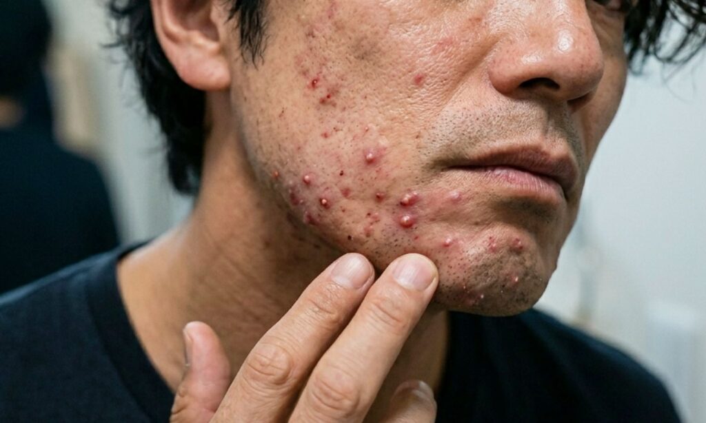 パワーが強すぎたのか顔中ニキビ（吹き出物）だらけになるという苦い経験