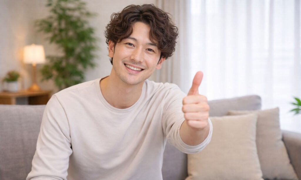 Ulike Xを勧めるお父さん