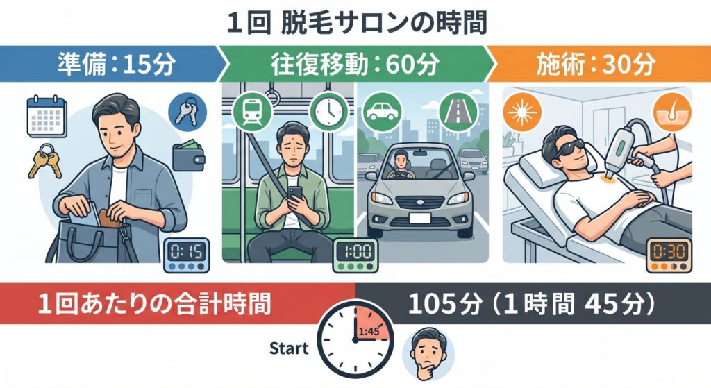 脱毛サロン通いに潜む「35時間」の正体